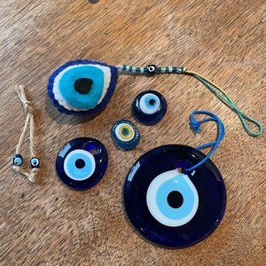 Evil Eye bundle of charms for home or decoration